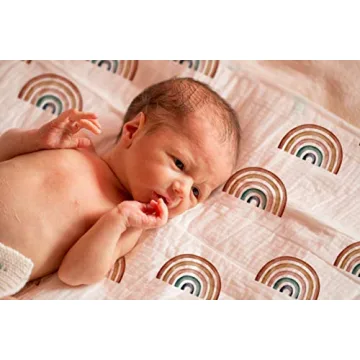 Miaoberry Organic Baby Blanket & Hat Set for Newborns