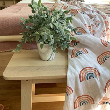 Miaoberry Organic Baby Blanket & Hat Set for Newborns