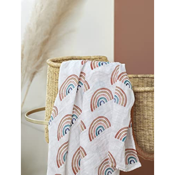 Miaoberry Organic Baby Blanket & Hat Set for Newborns