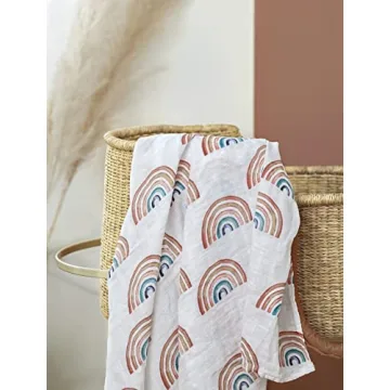 Miaoberry Organic Baby Blanket & Hat Set for Newborns