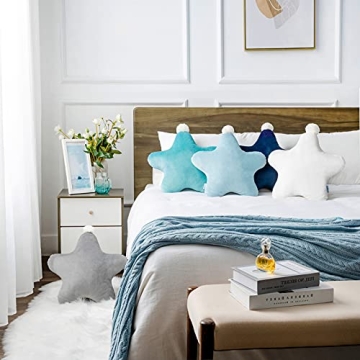 Ashler Star Throw Pillows - Unique 18" Velvet Design