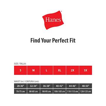 Hanes Men Hanes Men's Tagless Boxers with Exposed Waistband, Assorted Multi-Packs and Colors