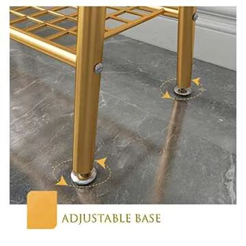 Thick forest Gold Clothing Rack Gold Clothes Rack Gold Garment Rack Shoes Bags Gold Clothes Organizer Storage Shelves