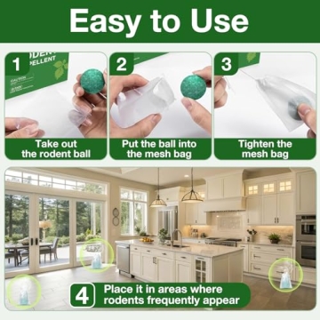 Peppermint Oil Mouse Repellent Balls - Safe & Effective