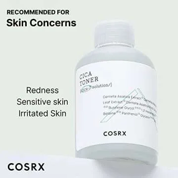 COSRX Pure Fit CICA Toner, 150ml / 5.07 fl.oz | Soothing Korean Toner for Sensitive Skin | Centella Asiatica Facial Toning Water | Korean Skin Care, Not Tested on Animals, Sulfates Free, Paraben Free