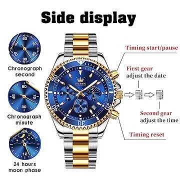OLEVS Men's Multifunction Watch - Classy & Functional
