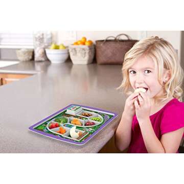Genuine Fred Dinner Winner, Enchanted Forest Kid's Dinner Tray - Award Winning - Picky Eater Solutio...