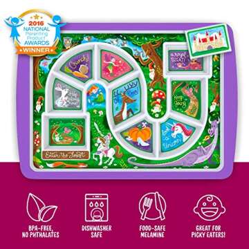 Genuine Fred Dinner Winner Enchanted Forest Kid's Tray
