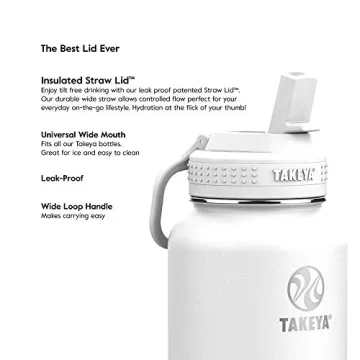 Takeya Actives Insulated Water Bottle with Straw Lid