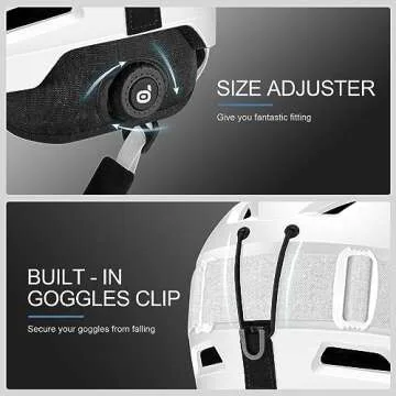 Odoland Snowboard Helmet & Ski Goggles Set for All