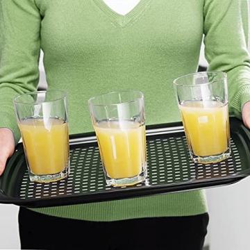 ECOIOU Non-Slip Food Serving Tray with Handles - 2-Pack