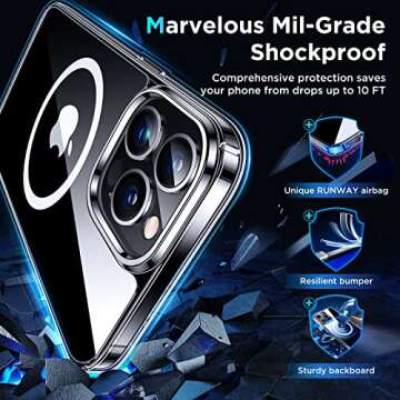 Simtect Magnetic Case for iPhone 14 Pro Max - Slim Fit & Shockproof