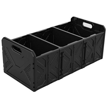 Cutequeen Plastic Thick Collapsible Multi Compartments Collapsible Portable Organizer Basket Non Sli...