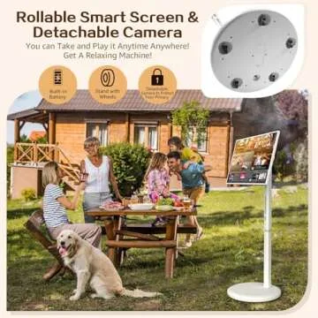 Portable 32" Touch Screen TV - Android, Battery & Wheels