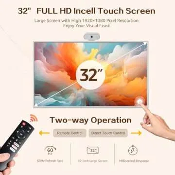 Portable 32" Touch Screen TV - Android, Battery & Wheels