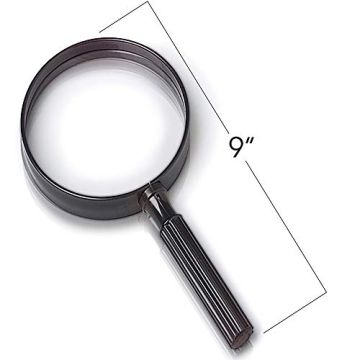 ArtCreativity Kids Giant 9 Inch Magnifying Glass for Fun Exploration