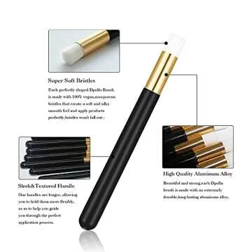 Dpolla 30 Pieces Lash Shampoo Brush for Nose Pore,Peel Off Blackhead Brush Remover Tool,Facial Cleansing Brushes,Eyelash Extensions Cleansing Brush Washing Brush(Black,5.5 inch)