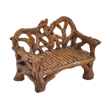 Georgetown Home & Garden Miniature Twig Bench - Enchanting Décor for Fairy Gardens