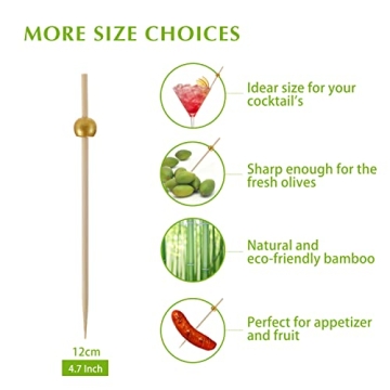 Stylish Bamboo Cocktail Skewers for Elegant Events