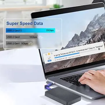 Rixmie Short USB-C Cable [5 inch], 100W PD Fast Charging, 20Gbps Data Transfer, 2024 New USB C to USB C Short Cable, Thunderbolt 3 for MacBook, Android Auto, External SSD and More Type-C Devices