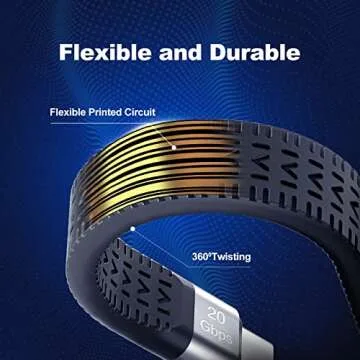 Rixmie Short USB-C Cable [5 inch], 100W PD Fast Charging, 20Gbps Data Transfer, 2024 New USB C to USB C Short Cable, Thunderbolt 3 for MacBook, Android Auto, External SSD and More Type-C Devices