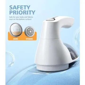 POPCHOSE Rechargeable Fabric Shaver for Lint and Fuzz Removal