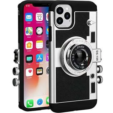 Awsaccy Emily in Paris Phone Case for iPhone 14 Pro Max Camera Case Vintage Cover Cute 3D Cool Uniqu...