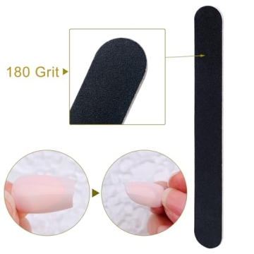 HeeYaa Nail File Set - Professional 100/180 Grit Emery Boards