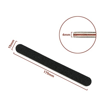 HeeYaa Nail File Set - Professional 100/180 Grit Emery Boards