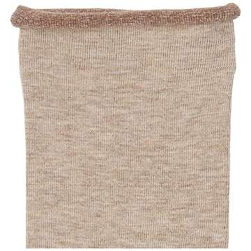 Hue Women's Jean Sock 3 Pack Oatmeal Heather One Size