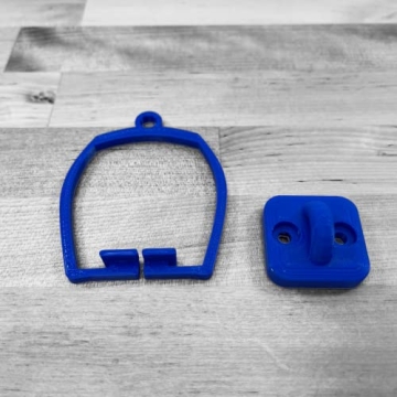 Blue Suspension Bridge for Hot Wheels Cars