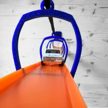 Blue Suspension Bridge for Hot Wheels Cars