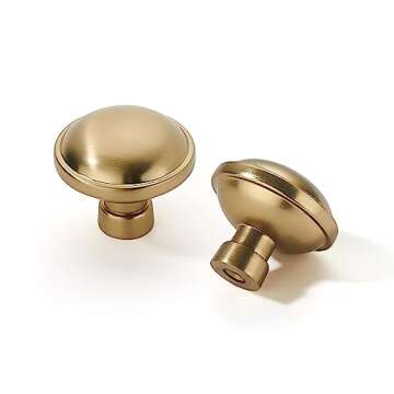 khtumeware 10 Pack 8 Inch(203mm) Champagne Bronze Kitchen Cabinet Handles Warm Brass Cabinet Pulls Gold Kitchen Cabinet Hardware for Cupboard Drawer Pulls Dresser Handle