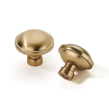 khtumeware 10 Pack 8 Inch(203mm) Champagne Bronze Kitchen Cabinet Handles Warm Brass Cabinet Pulls Gold Kitchen Cabinet Hardware for Cupboard Drawer Pulls Dresser Handle