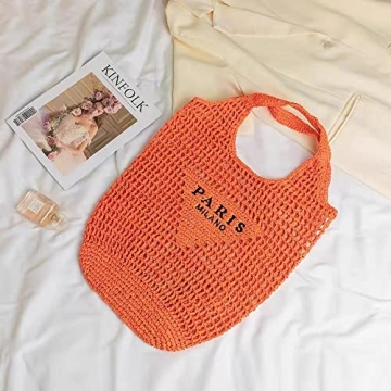 Stylish POOOPSSD Woven Bag for Summer Fun