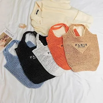 Stylish POOOPSSD Woven Bag for Summer Fun