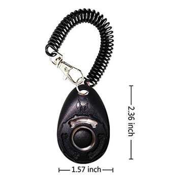 Dog Training Clicker with Wrist Strap - OYEFLY Durable Lightweight Easy to Use, Pet Training Clicker...