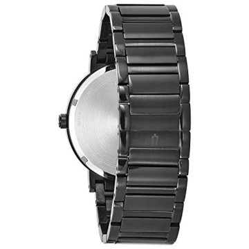 Modern Black Ion-Plated Bulova Men's Watch 98D144