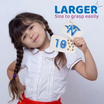 LiKee Alphabet Flash Cards & Wooden Puzzle for Kids