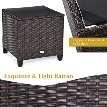Tangkula Elegant 3 Piece Outdoor Patio Furniture Set