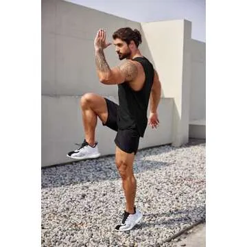 COOFANDY Men's 3 Pack Workout Tank Tops Sleeveless Gym Athletic Shirts Bodybuilding Fitness Muscle Cut Off Tee Shirt