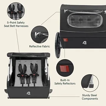 Retrospec Rover Kids Bicycle Trailer for Safe Family Adventures