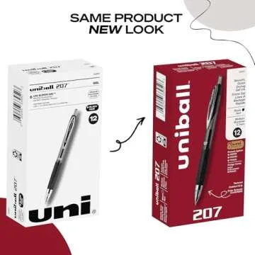 uni-ball Signo 207 Gel Pen, 0.7mm for Secure Writing