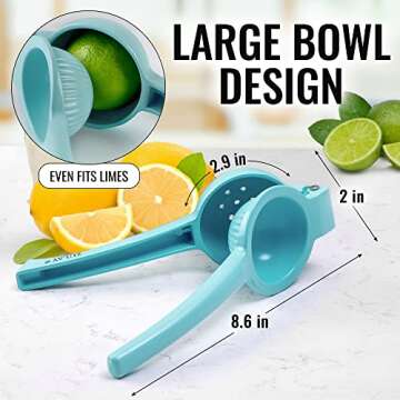 Zulay Premium Metal Lemon Squeezer - Extract Maximum Juice