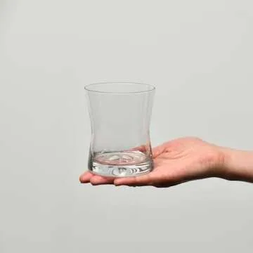 Krosno Whiskey Sour Glasses Old Fashioned Bourbon Cognac Brandy | Set of 6 | 9.8 oz | Cocktails Drinks Water Juice Scotch Irish Liquor Whisky | Made in Europe