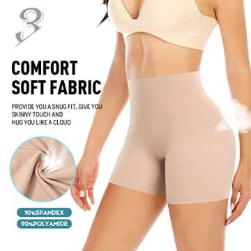 Comfortable Seamless Boyshorts for Tummy Control