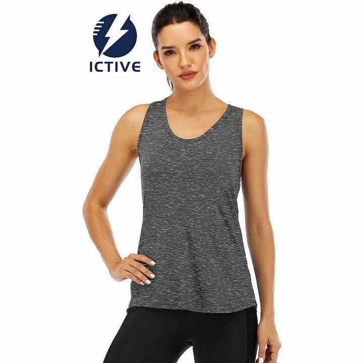Stylish Mesh Racerback Yoga Tanks for Women - ICTIVE