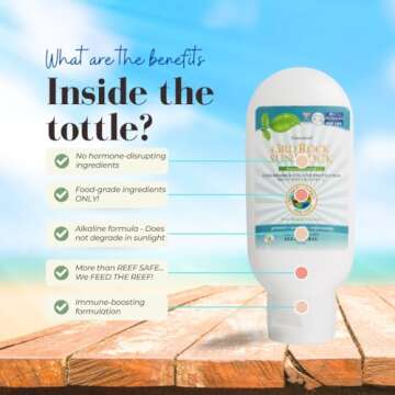 3rd Rock Essentials | Sunblock® SunScreen Lotion SPF 35+ | All Natural Organic Zinc Unscented Sunscreen for Sun Protection | All Natural Personal Care (3.3 oz | Single)