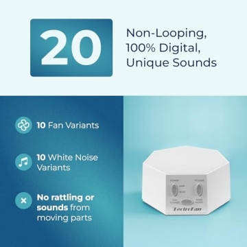 LectroFan Classic White Noise Machine for Sleep & Travel