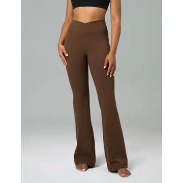 Colorfulkoala Women's Dreamlux Flare Leggings for Comfort